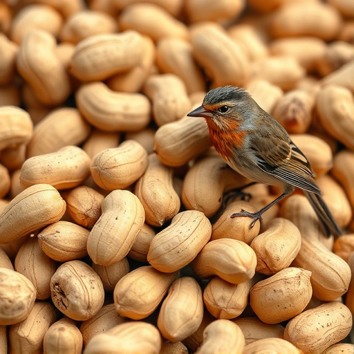 Close-up of peanuts for garden birds