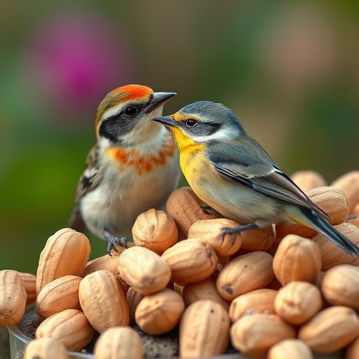 Close-up of peanuts for garden birds