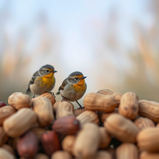 Close-up of peanuts for garden birds