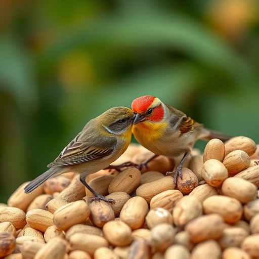 Close-up of peanuts for garden birds