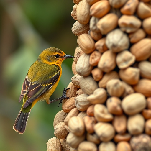 Close-up of peanuts for garden birds
