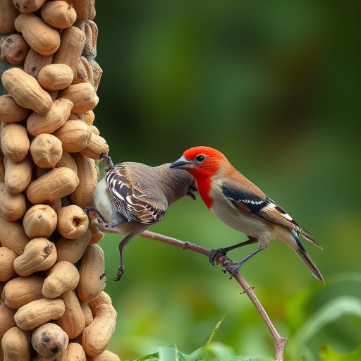 Close-up of peanuts for garden birds