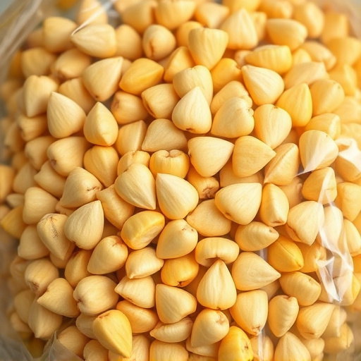 Close-up of premium sunflower hearts in bag