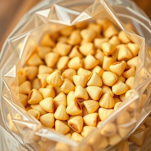 Close-up of premium sunflower hearts in bag
