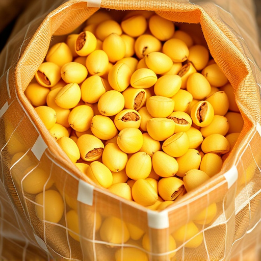 Close-up of premium sunflower hearts in bag