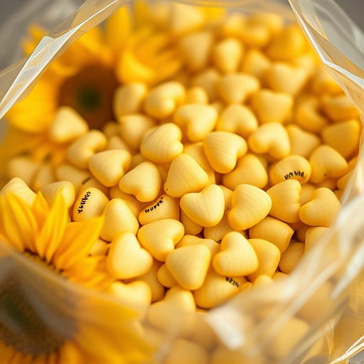 Close-up of premium sunflower hearts in bag