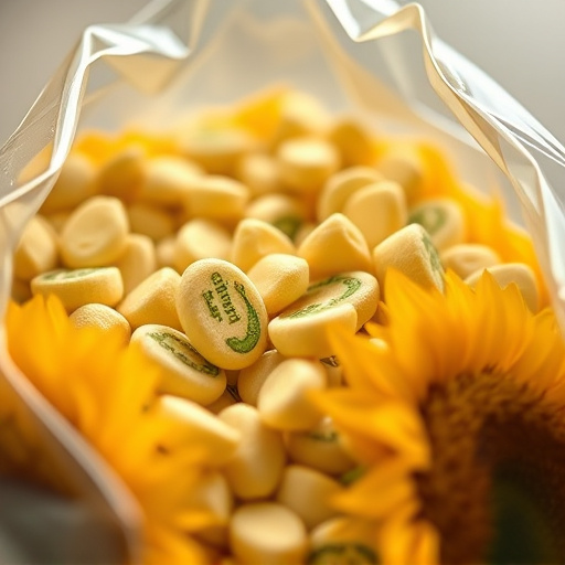 Close-up of premium sunflower hearts in bag