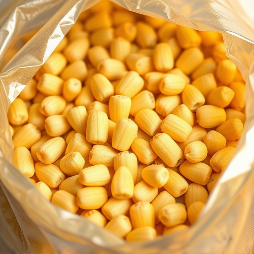Close-up of premium sunflower hearts in bag