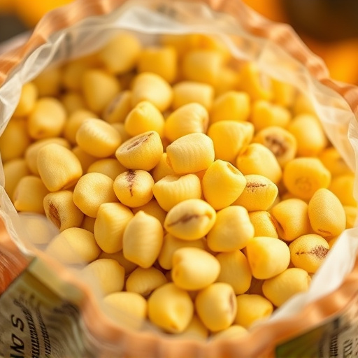 Close-up of premium sunflower hearts in bag