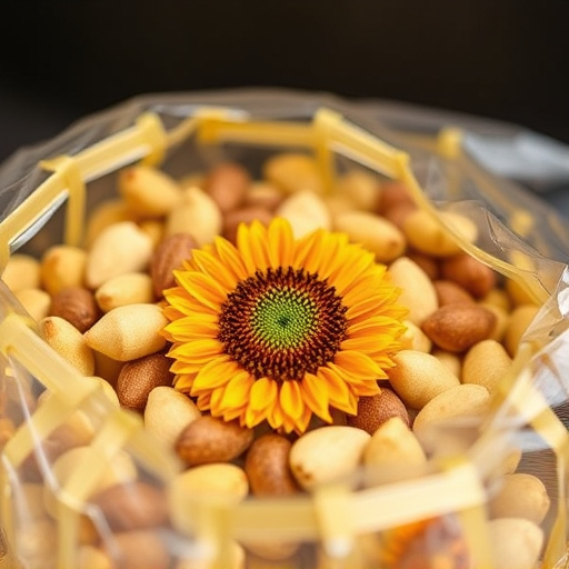 Close-up of premium sunflower hearts in bag