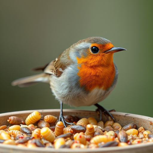 Feeding Mealworms: Top Robin Diet in UK Nature