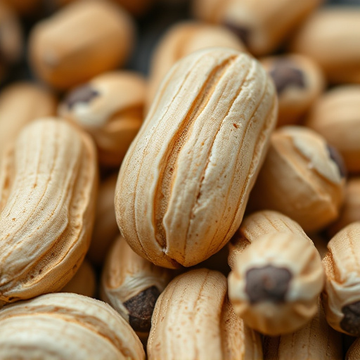 Close-up of shelled peanuts for wildlife