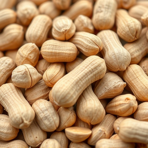 Close-up of shelled peanuts for wildlife