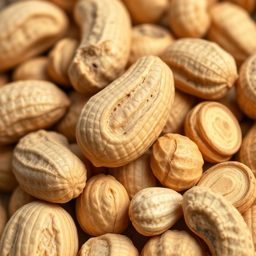 Close-up of shelled peanuts for wildlife
