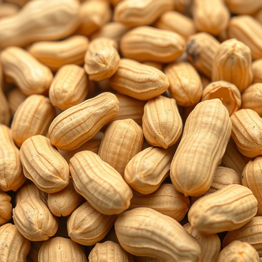 Close-up of shelled peanuts for wildlife