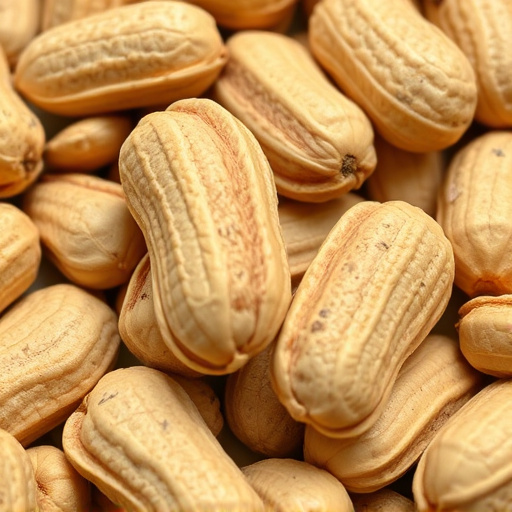 Close-up of shelled peanuts for wildlife