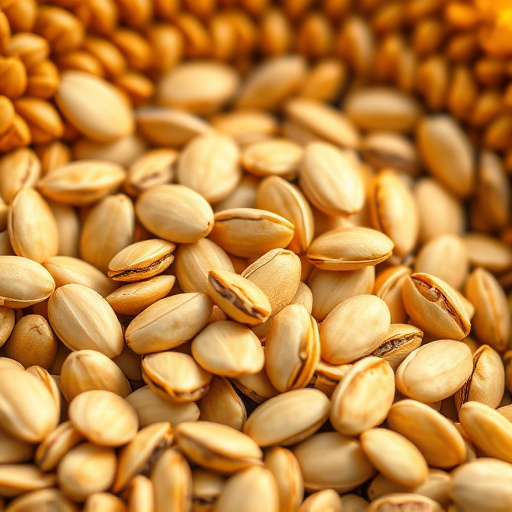 Close-up of shelled sunflower seeds
