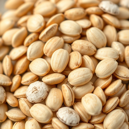 Close-up of shelled sunflower seeds