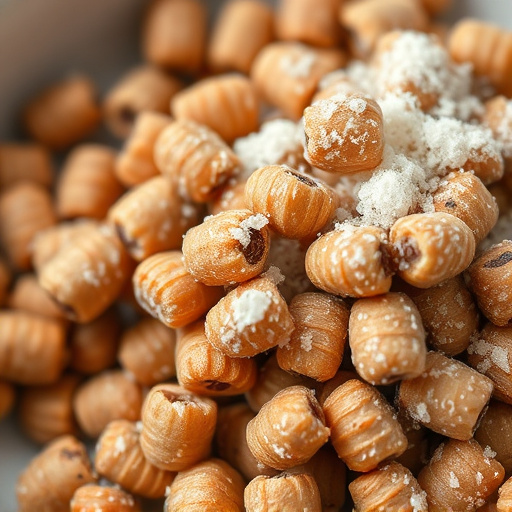 Close-up of suet pellets in dish