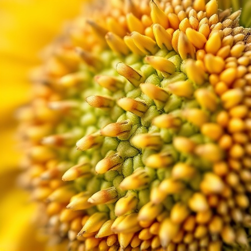 Close-up of sunflower and millet seeds