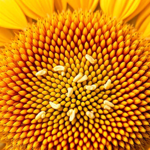 Close-up of sunflower and millet seeds