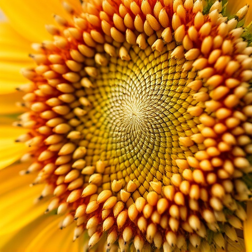 Close-up of sunflower and millet seeds