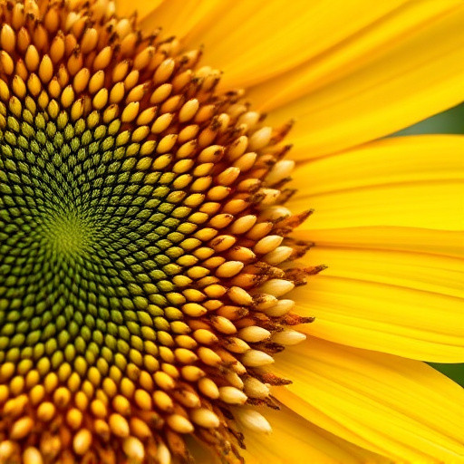 Close-up of sunflower and millet seeds