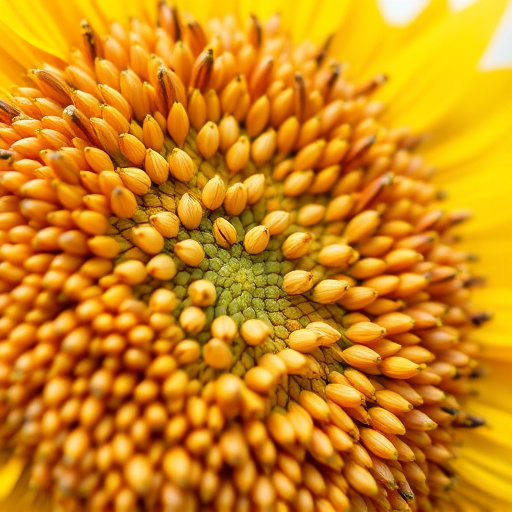 Close-up of sunflower and millet seeds
