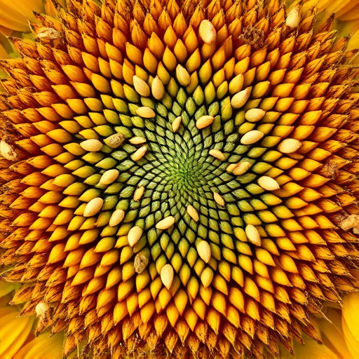 Close-up of sunflower and millet seeds