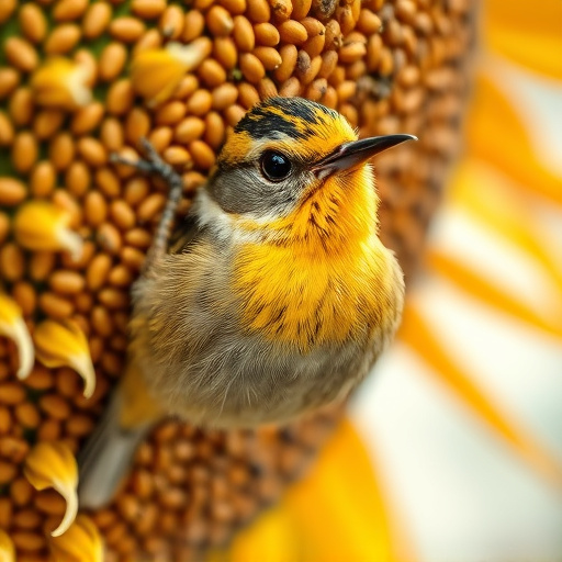 Close-up of sunflower bird seed
