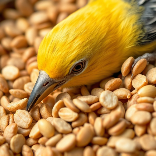 Close-up of wheat-free bird food