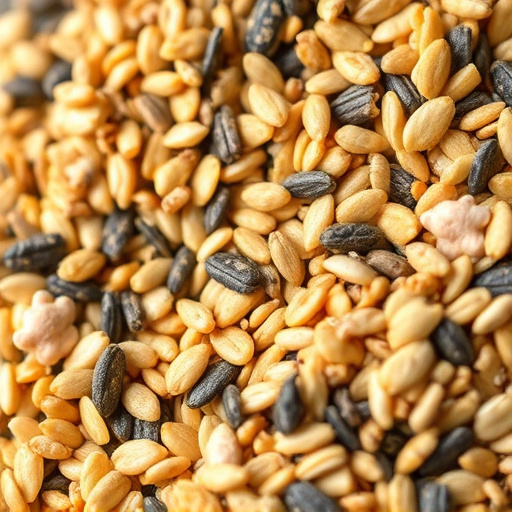 Close-up of wheat-free bird seed mix