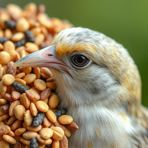 Close-up of wheat-free bird seed mix