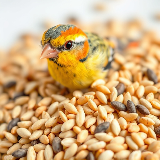 Close-up of wheat-free bird seed mix