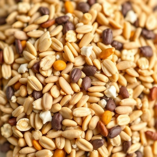 Close-up of wheat-free bird seed mix