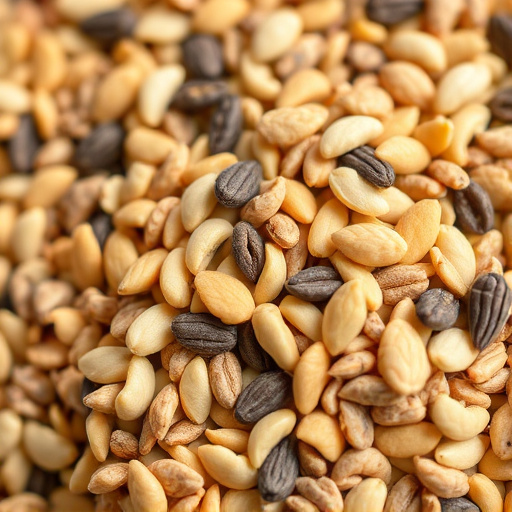 Close-up of wheat-free bird seed mix