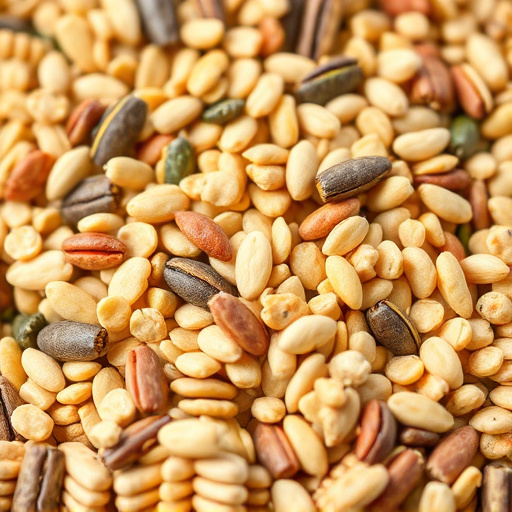 Close-up of wheat-free bird seed mix