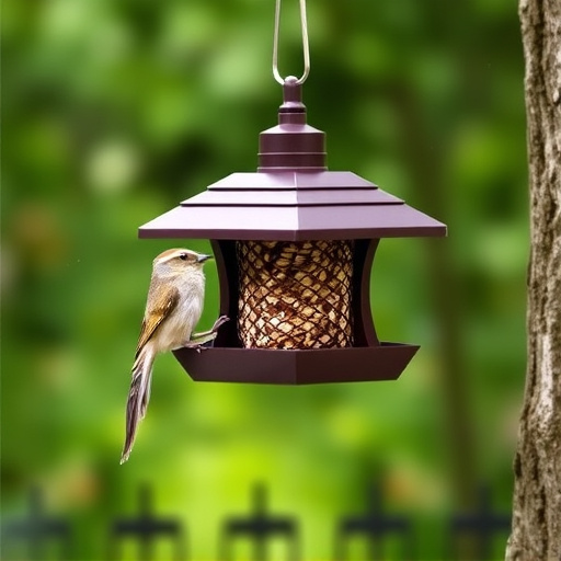 Compact squirrel-resistant bird feeder design