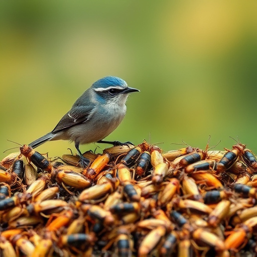 Dehydrated insects for wild birds