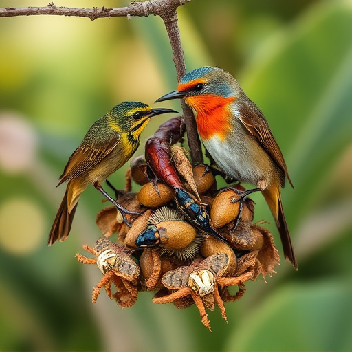 Dehydrated insects for wild birds
