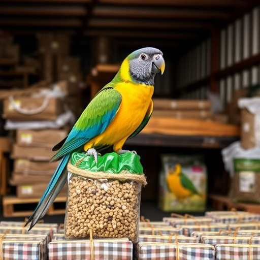 Delivery of bulk bird food supplies
