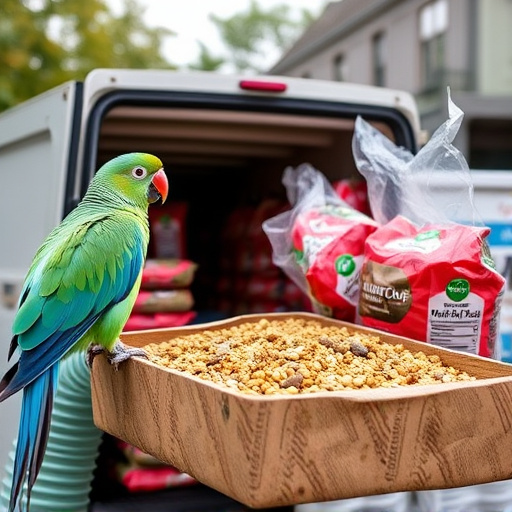 Delivery of bulk bird food supplies
