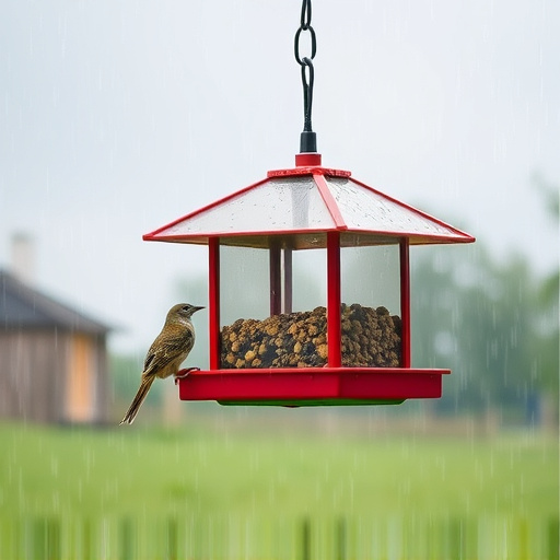 Durable feeder against wind and rain