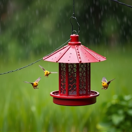 Durable feeder against wind and rain