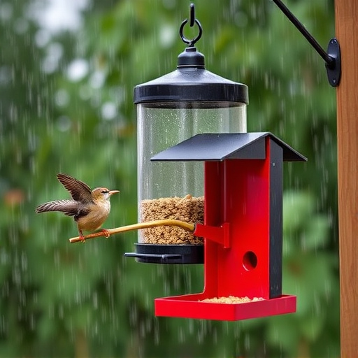 Durable feeder against wind and rain