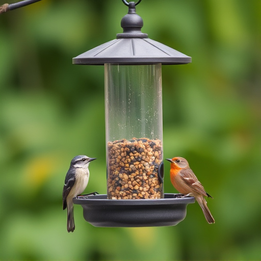 Economical bird feeder for backyard birds