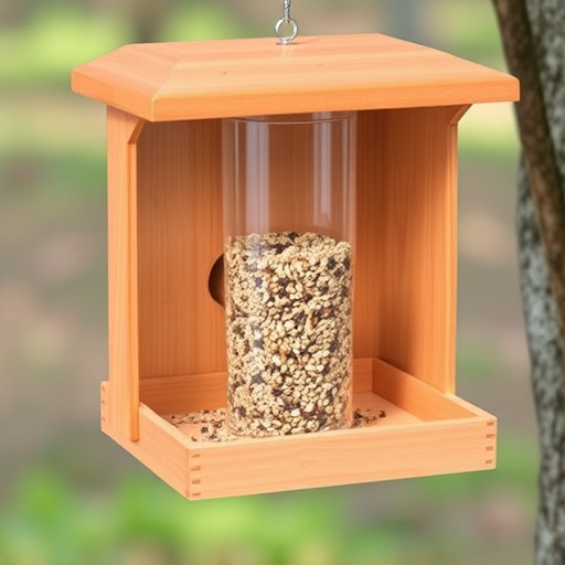 Enclosed seed feeder with drip tray