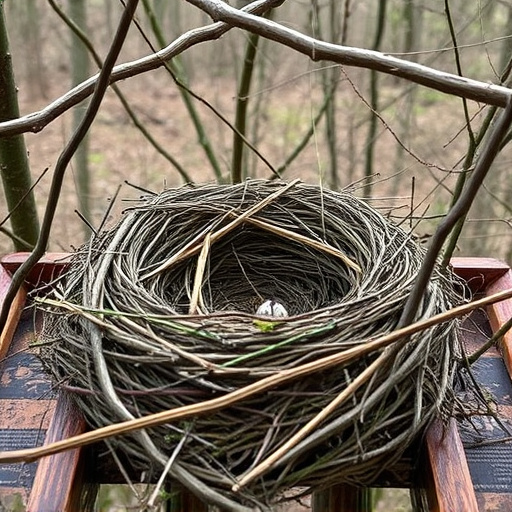 Fallen twigs from disused bird nest