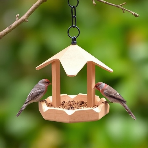Feeding station designed for tiny birds