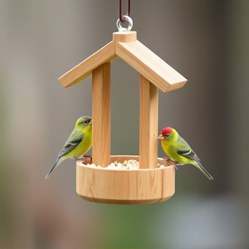 Feeding station designed for tiny birds